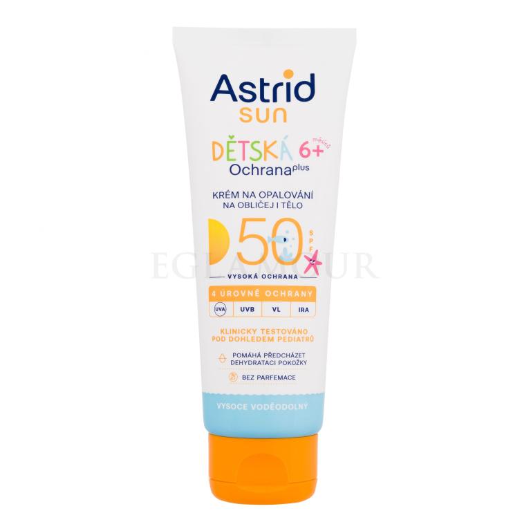 Astrid Sun Kids Face And Body Cream SPF50 Sonnenschutz fürs Gesicht für Kinder 75 ml