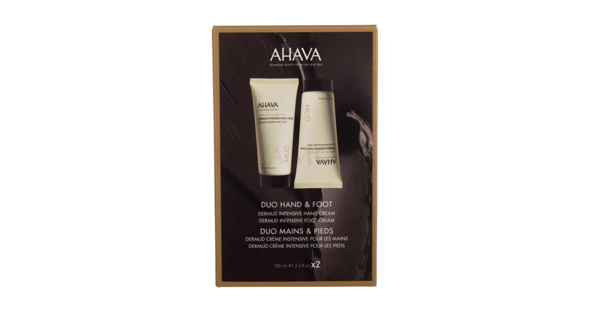 AHAVA Deadsea Mud Duo Geschenkset Handcreme Leave-On Deadsea Mud Hand Cream  100 ml + Fußcreme Leave-On Deadsea Mud Foot Cream 100 ml