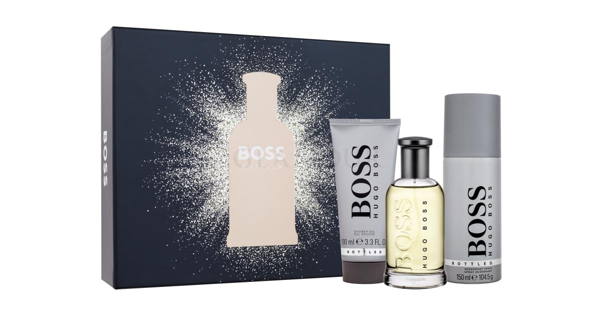 HUGO BOSS Boss Bottled Geschenkset Eau de Toilette 100 ml + Duschgel 100 ml  + Deodorant 150 ml