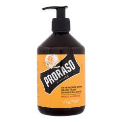 PRORASO Wood & Spice Beard Wash Bartshampoo für Herren 500 ml