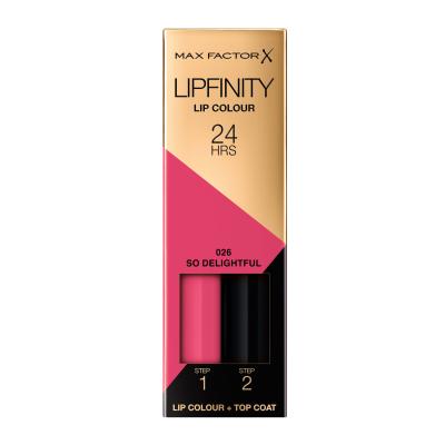Max Factor Lipfinity 24HRS Lip Colour Lippenstift für Frauen 4,2 g Farbton  026 So Delightful