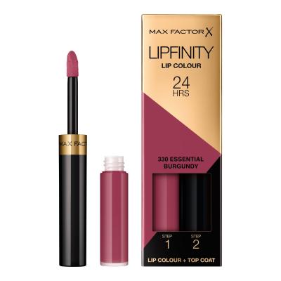 Max Factor Lipfinity 24HRS Lip Colour Lippenstift für Frauen 4,2 g Farbton  330 Essential Burgundy