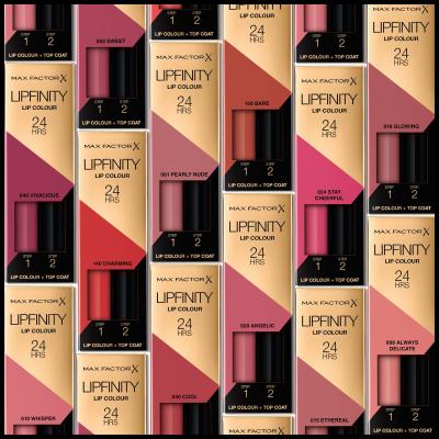 Max Factor Lipfinity 24HRS Lip Colour Lippenstift für Frauen 4,2 g Farbton  330 Essential Burgundy