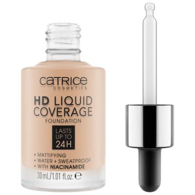 Catrice HD Liquid Coverage 24H Foundation für Frauen 30 ml Farbton  030 Sand Beige