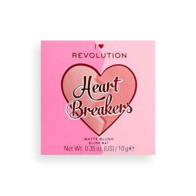 I Heart Revolution Heartbreakers Matte Blush Rouge für Frauen 10 g Farbton  Brave