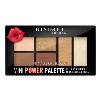 Rimmel London Mini Power Palette Contouring Palette für Frauen 6,8 g Farbton  002 Sassy