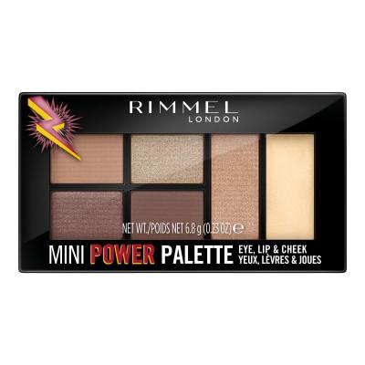 Rimmel London Mini Power Palette Contouring Palette für Frauen 6,8 g Farbton  001 Fearless