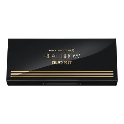 Max Factor Real Brow Duo Augenbrauensets für Frauen 3,3 g Farbton  002 Medium