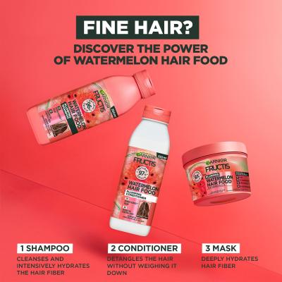 Garnier Fructis Hair Food Watermelon Plumping Shampoo Shampoo für Frauen 350 ml