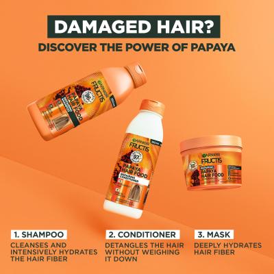 Garnier Fructis Hair Food Papaya Repairing Conditioner Conditioner für Frauen 350 ml