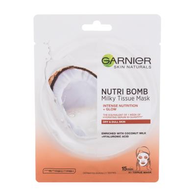 Garnier Skin Naturals Nutri Bomb Coconut + Hyaluronic Acid Gesichtsmaske für Frauen 1 St.