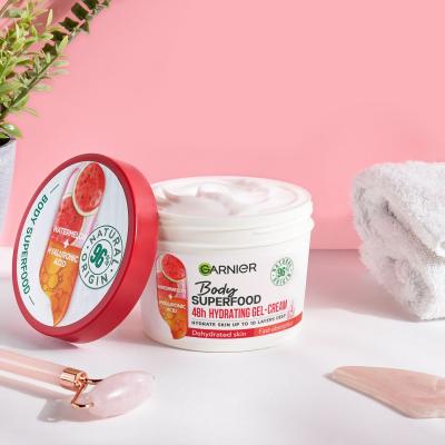 Garnier Body Superfood 48h Hydrating Gel-Cream Watermelon &amp; Hyaluronic Acid Körpercreme für Frauen 380 ml
