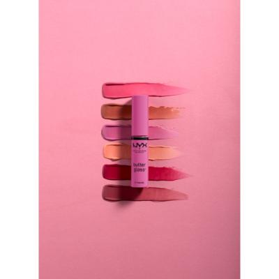 NYX Professional Makeup Butter Gloss Lipgloss für Frauen 8 ml Farbton  16 Praline