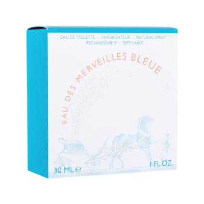 Hermes Eau Des Merveilles Bleue Eau de Toilette für Frauen Nachfüllbar 30 ml