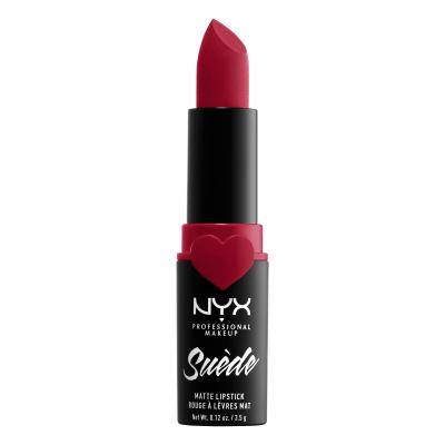 NYX Professional Makeup Suède Matte Lipstick Lippenstift für Frauen 3,5 g Farbton  09 Spicy