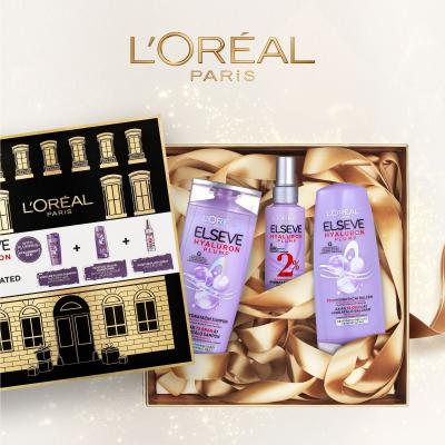 L&#039;Oréal Paris Elseve Hyaluron Plump Geschenkset Shampoo Elseve Hyaluron Plump 250 ml + Conditioner Elseve Hyaluron Plump 200 ml + Haarserum Elseve Hyaluron Plump 150 ml