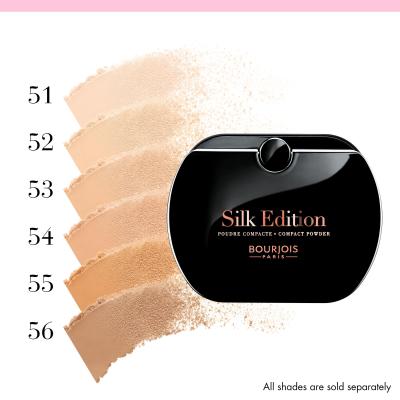 BOURJOIS Paris Silk Edition Compact Powder Puder für Frauen 9,5 g Farbton  54 Rose Beige