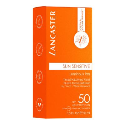 Lancaster Sun Sensitive Tinted Mattifying Fluid SPF50 Sonnenschutz fürs Gesicht für Frauen 30 ml