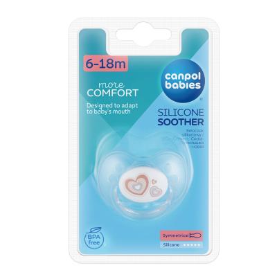 Canpol babies Newborn Baby More Comfort Silicone Soother Hearts 6-18m Schnuller für Kinder 1 St.
