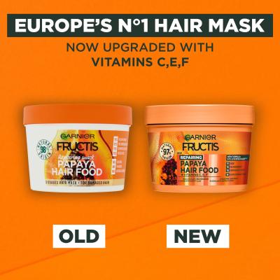 Garnier Fructis Hair Food Papaya Repairing Mask Haarmaske für Frauen 400 ml
