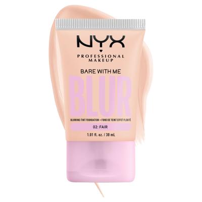 NYX Professional Makeup Bare With Me Blur Tint Foundation Foundation für Frauen 30 ml Farbton  02 Fair