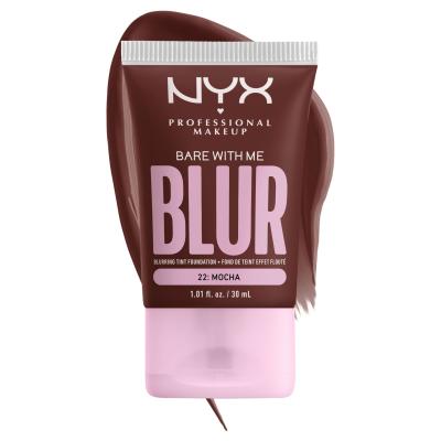 NYX Professional Makeup Bare With Me Blur Tint Foundation Foundation für Frauen 30 ml Farbton  22 Mocha