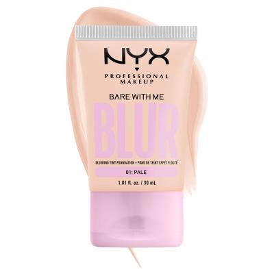 NYX Professional Makeup Bare With Me Blur Tint Foundation Foundation für Frauen 30 ml Farbton  01 Pale