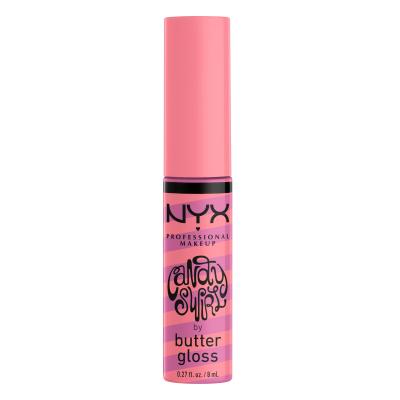 NYX Professional Makeup Butter Gloss Candy Swirl Lipgloss für Frauen 8 ml Farbton  02 Sprinkle