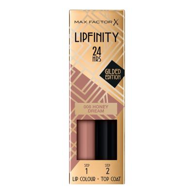Max Factor Lipfinity 24HRS Lip Colour Lippenstift für Frauen 4,2 g Farbton  008 Honey Dream