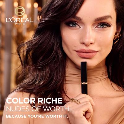 L&#039;Oréal Paris Color Riche Intense Volume Matte Nudes of Worth Lippenstift für Frauen 1,8 g Farbton  570 Worth It Intens