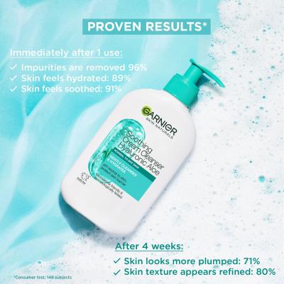 Garnier Skin Naturals Hyaluronic Aloe Soothing Cream Cleanser Reinigungscreme für Frauen 250 ml