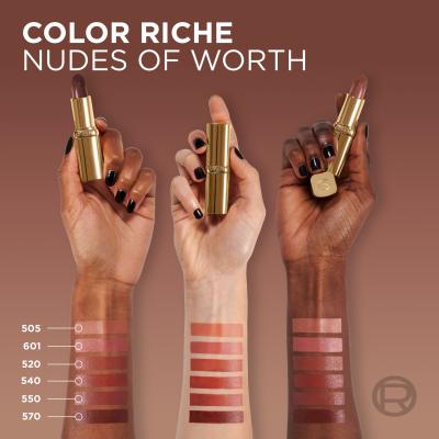 L&#039;Oréal Paris Color Riche Free the Nudes Lippenstift für Frauen 4,7 g Farbton  570 Worth It Intense