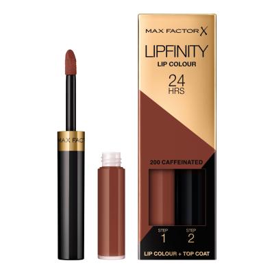 Max Factor Lipfinity 24HRS Lip Colour Lippenstift für Frauen 4,2 g Farbton  200 Caffeinated