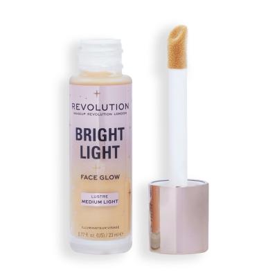 Makeup Revolution London Bright Light Face Glow Foundation für Frauen 23 ml Farbton  Lustre Medium Light