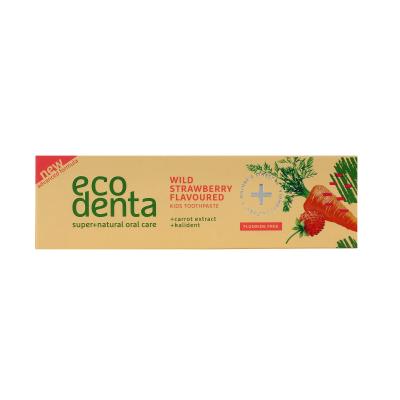 Ecodenta Toothpaste Wild Strawberry Flavoured Zahnpasta für Kinder 75 ml