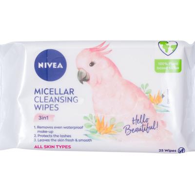 Nivea Cleansing Wipes Micellar 3in1 Reinigungstücher für Frauen 25 St.