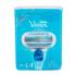 Gillette Venus Geschenkset Rasierer mit einer Klinge 1 St + Ersatzklinge 1 St + Rasiergel Satin Care Pure & Delicate 75 ml