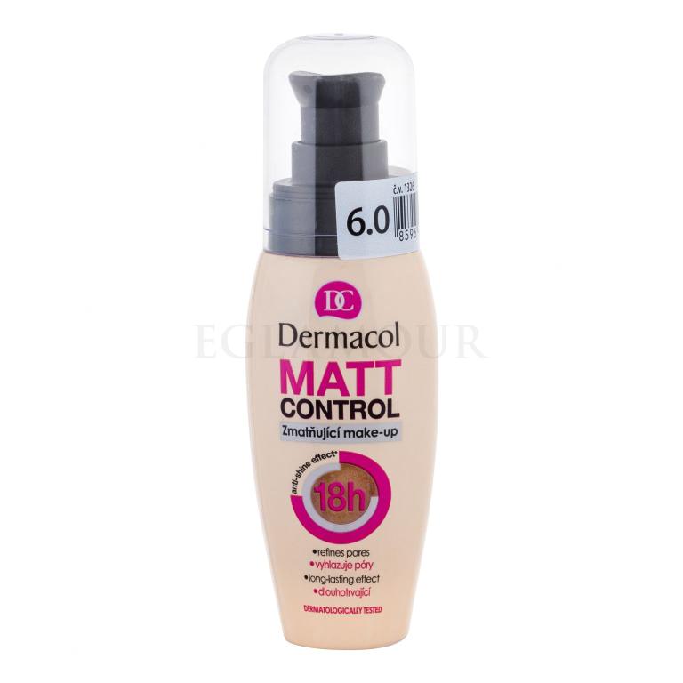Dermacol Matt Control Foundation für Frauen 30 ml Farbton  6.0