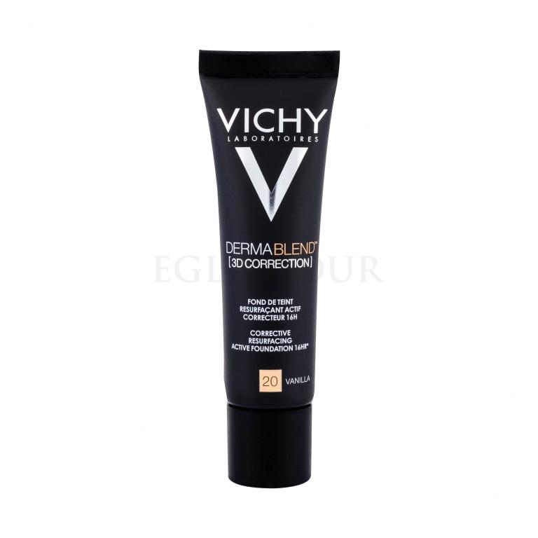 Vichy Dermablend™ 3D Antiwrinkle &amp; Firming Day Cream SPF25 Foundation für Frauen 30 ml Farbton  20 Vanilla