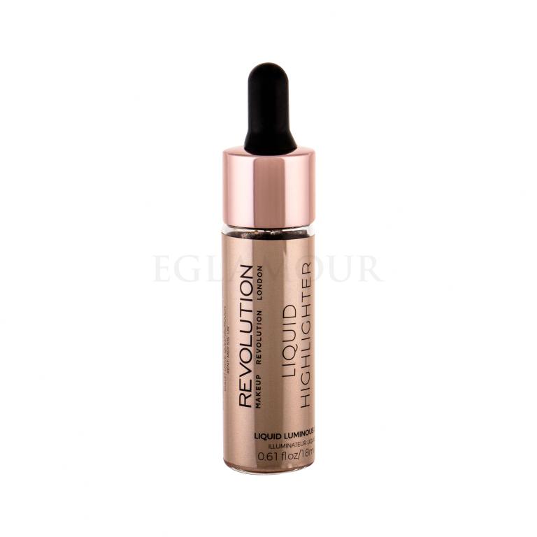 Makeup Revolution London Liquid Highlighter Highlighter für Frauen 18 ml Farbton  Luminous Gold