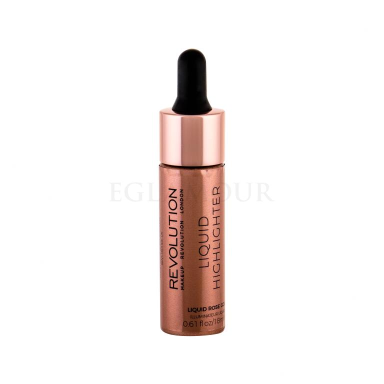 Makeup Revolution London Liquid Highlighter Highlighter für Frauen 18 ml Farbton  Rose Gold