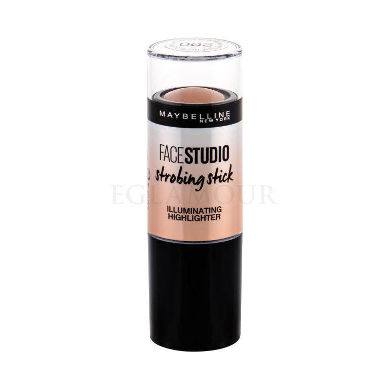 Maybelline FaceStudio Strobing Stick Highlighter für Frauen 9 g Farbton  200 Medium-Nude Glow