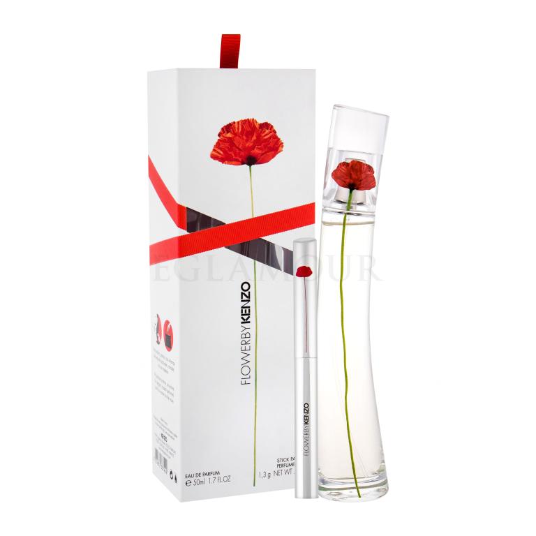 KENZO Flower By Kenzo Geschenkset Edp 50 ml + Festes Parfum 1,3 g