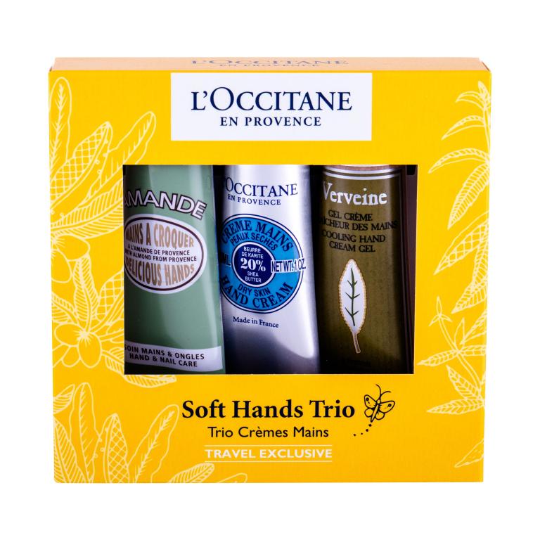 L&#039;Occitane Almond (Amande) Geschenkset Handcreme 30 ml + Handcreme Shea Butter 30 ml + Handcreme Verveine 30 ml