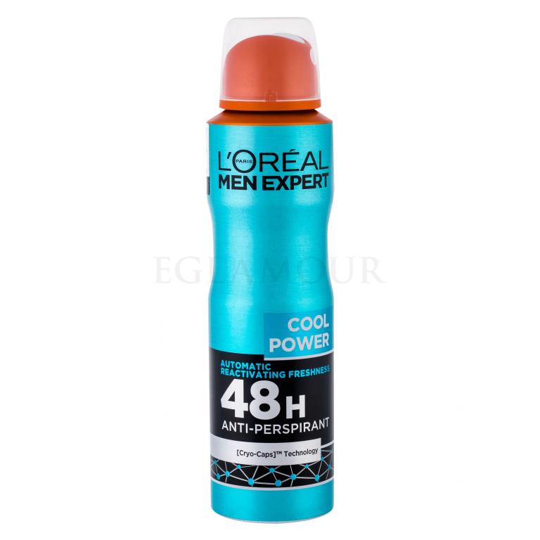 L&#039;Oréal Paris Men Expert Cool Power 48H Antiperspirant für Herren 150 ml