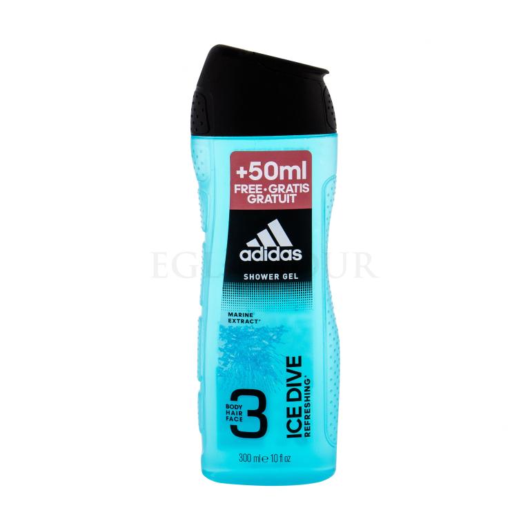 Adidas Ice Dive 3in1 Duschgel für Herren 300 ml
