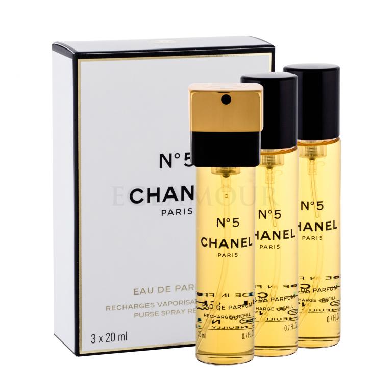 Chanel N°5 Eau de Parfum für Frauen Nachfüllung 3x20 ml