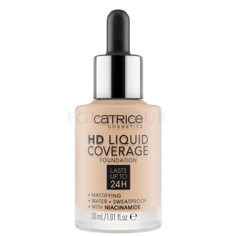 Catrice HD Liquid Coverage 24H Foundation für Frauen 30 ml Farbton  010 Light Beige