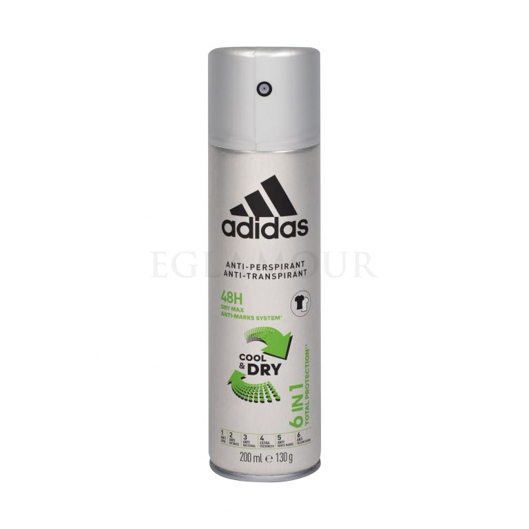 Adidas 6in1 Cool &amp; Dry 48h Antiperspirant für Herren 200 ml