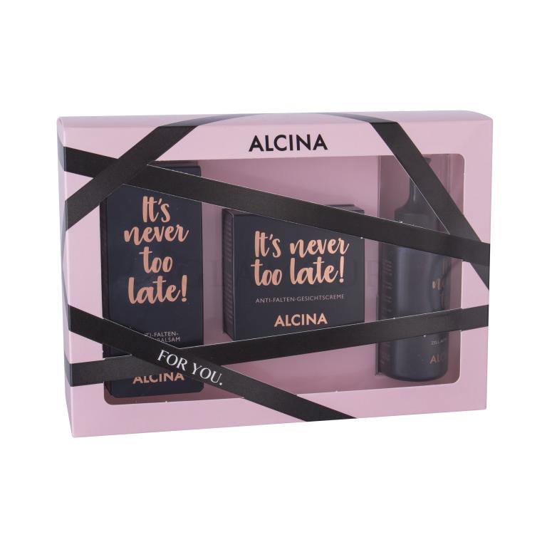 ALCINA It´s Never Too Late! Geschenkset Tagescreme 50 ml + Augenpflege 15 ml + Aktiv-Tonikum 50 ml